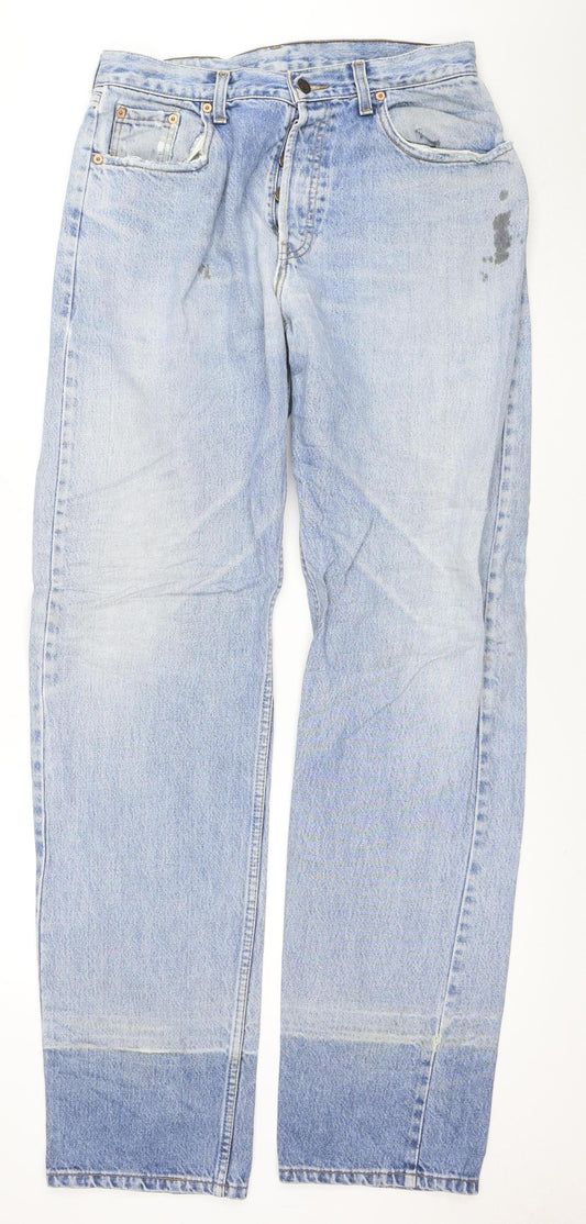 Levi's Men's Blue 605 Straight Leg Jeans W33 L36 Vintage 90s Denim