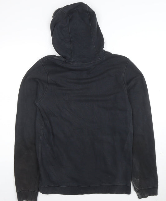 Nike Men's Black Small Pullover Hoodie with Graphic Logo