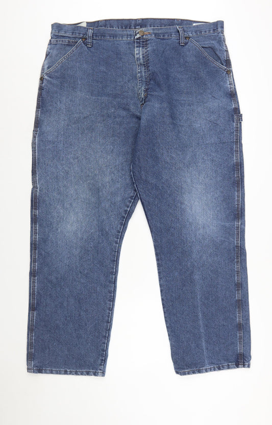 Wrangler Men's Blue 40x30 Carpenter Regular Fit Straight Jeans