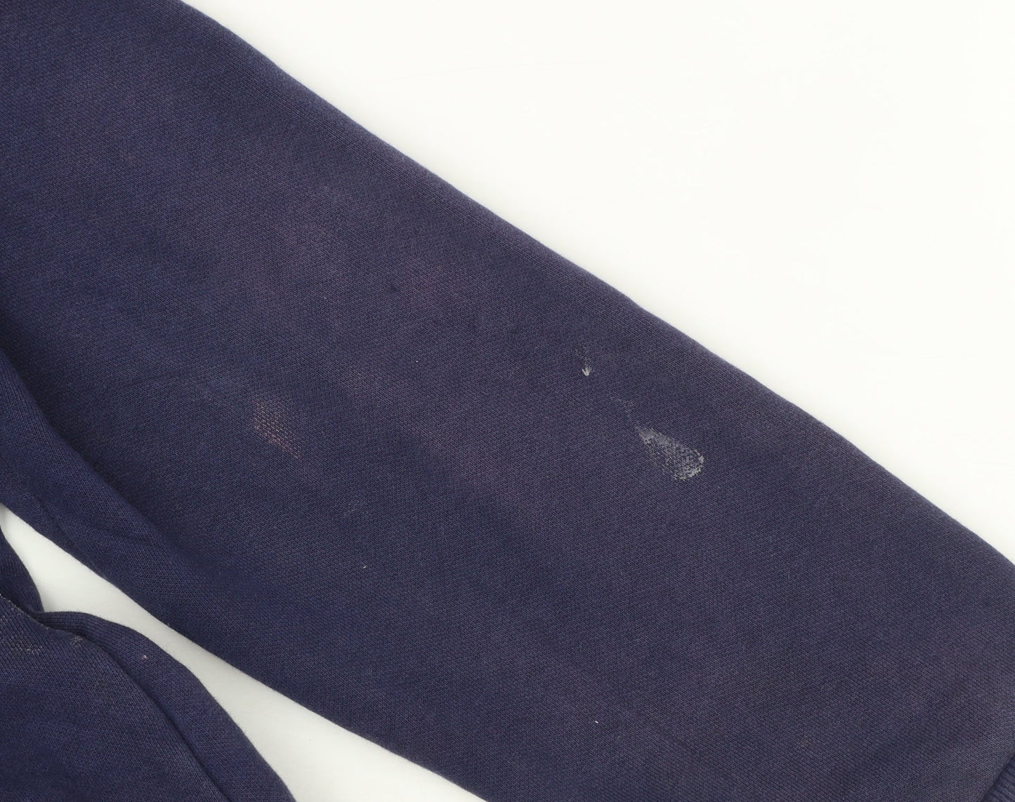 Puma Men's Blue Pullover Hoodie L Fleece Logo Sweatshirt