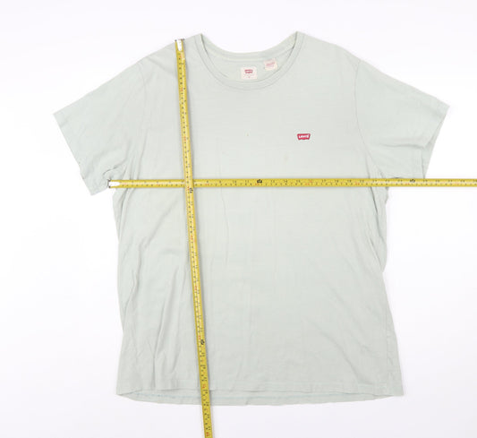 Levi's Men's Green XL Short Sleeve Crew Neck Cotton T-Shirt