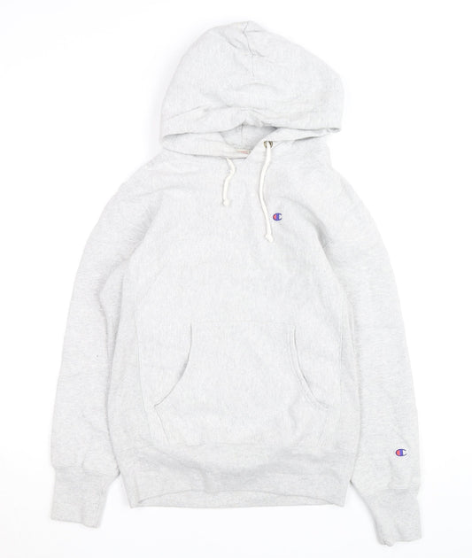 Champion Men's Grey Reverse Weave Pullover Hoodie Size M