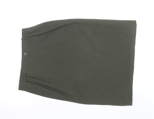 Marcona Women’s Green Wool Blend Pencil Skirt Size 12