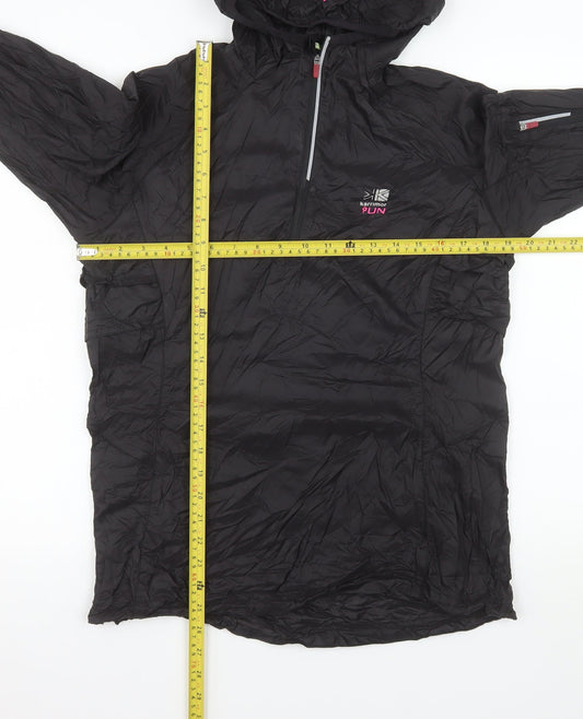 Karrimor Womens Black Size 12 Windbreaker Hooded Sports Jacket