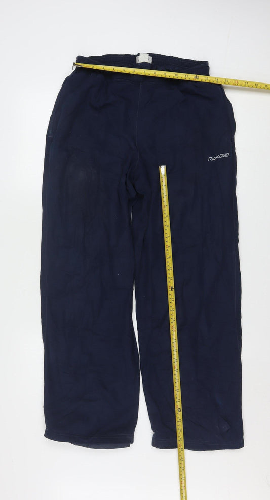 Reebok Men Blue M Track Pants Regular Fit Lightweight Activewear