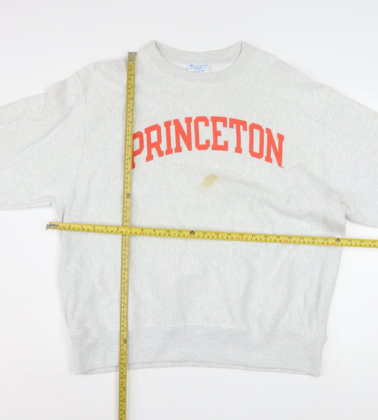 Champion Princeton Grey Reverse Weave Womens Large Sweatshirt
