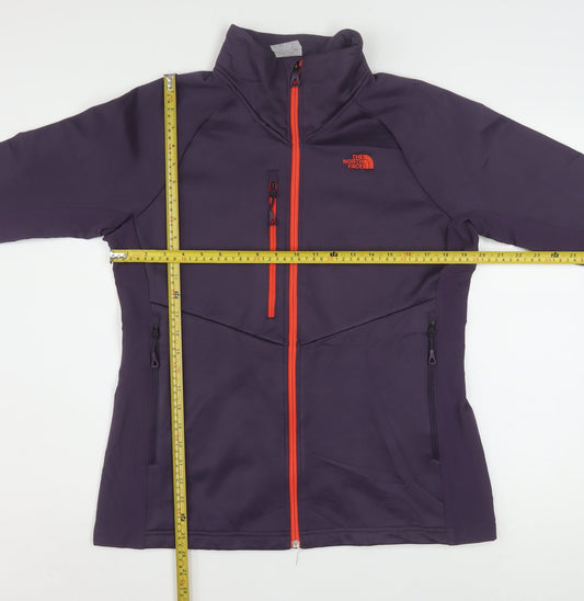 The North Face Womens Purple Soft Shell Full Zip Jacket Size L
