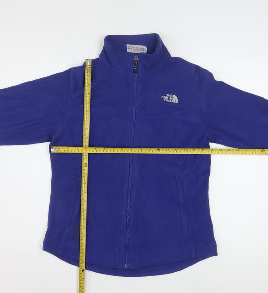 The North Face Women's Blue Fleece Full Zip Jacket Size M