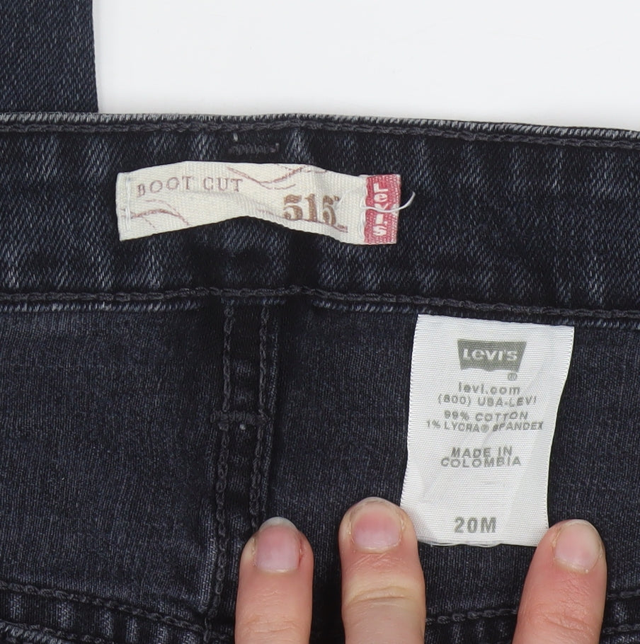 Levi's Women's Blue 516 Bootcut Jeans Size 20 Regular Fit Denim