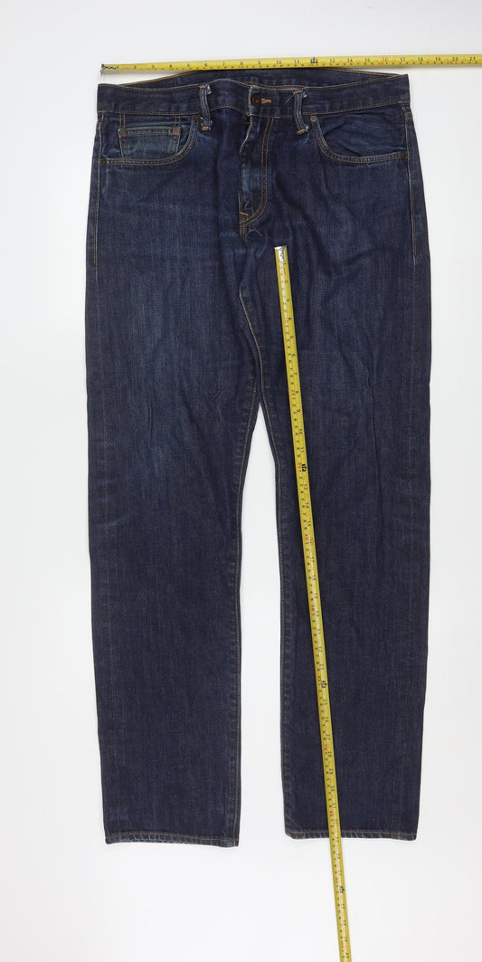 Levi's Men's Blue Skinny Jeans 35W x 34L Dark Denim