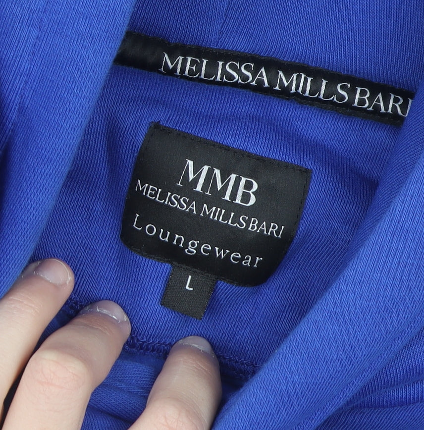 Melissa Mills Bari Men's Blue Pullover Hoodie L Regular Fit