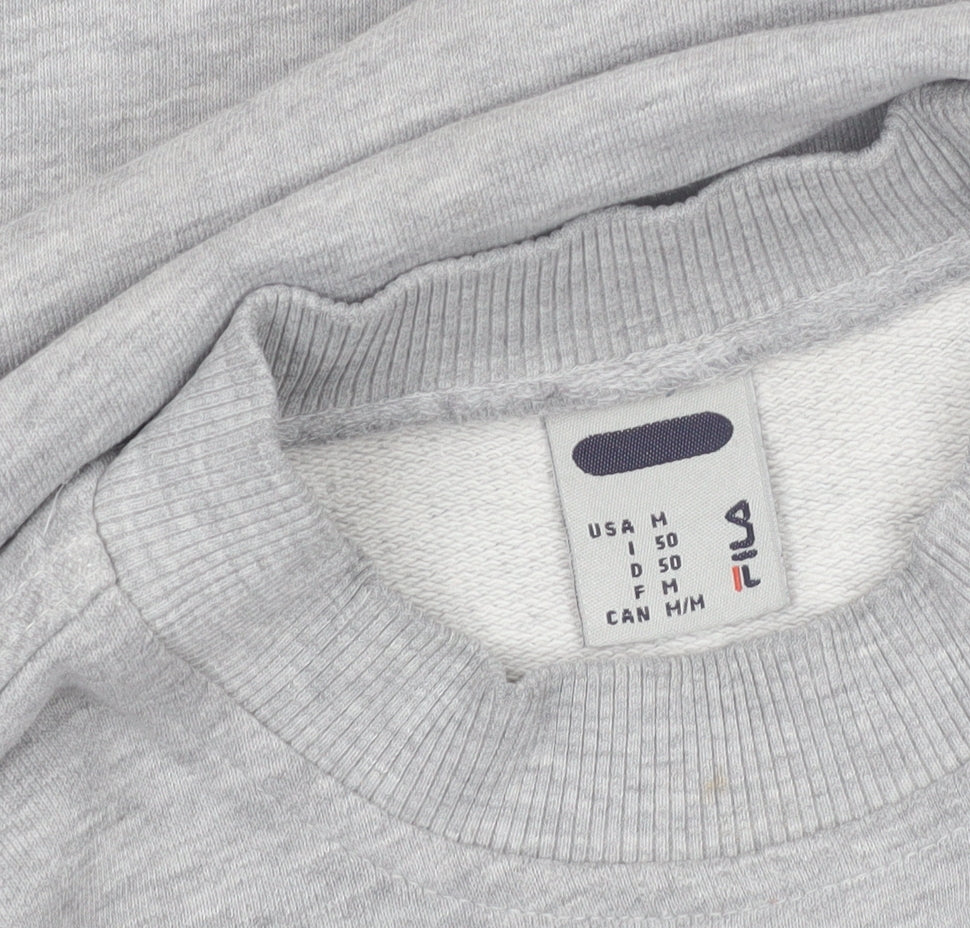 Additional view of Fila Men's Grey Crew Neck Pullover Sweatshirt, size M