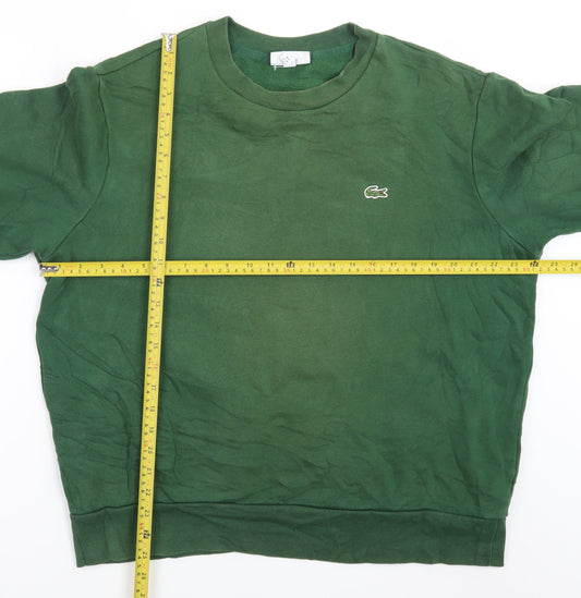 Lacoste Men's Green Classic Fit Crew Neck Sweatshirt XL