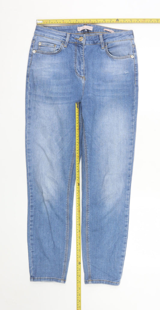 Motivi Women Blue Size 10 Straight Stretch Denim Jeans