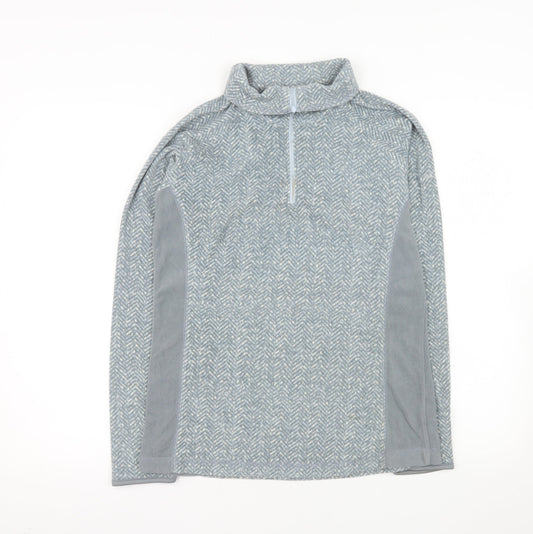 Columbia Women's Grey 1/2 Zip Fleece Pullover Sweatshirt M