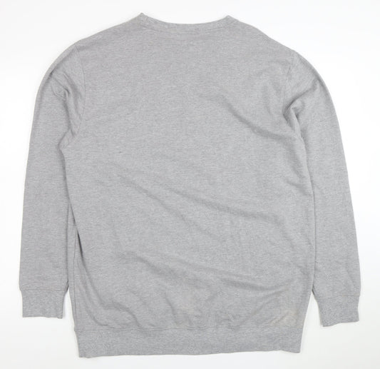 Anko Mens Grey 2XL Regular Fit Crew Neck Pullover Sweatshirt
