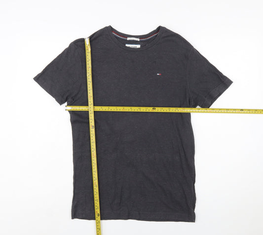 Tommy Hilfiger Men's Black Small Crew Neck Short Sleeve T-Shirt