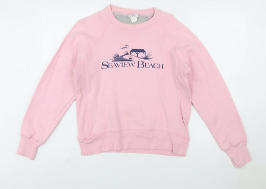 Champion Women's Pink Seaview Beach Pullover Sweatshirt Size S