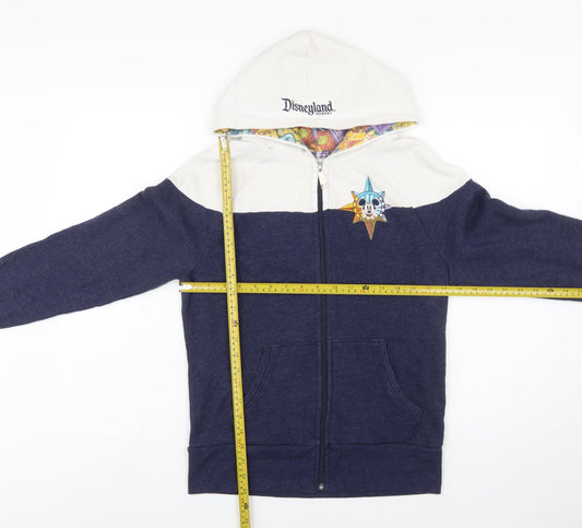 Disney Parks Womens Navy Full Zip Hoodie Mickey Medium