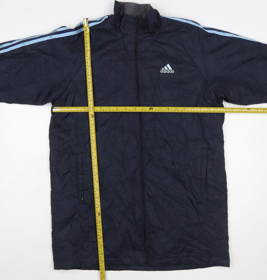 Adidas Mens Navy Blue Clima365 Lightweight Full Zip Sports Jacket Size L