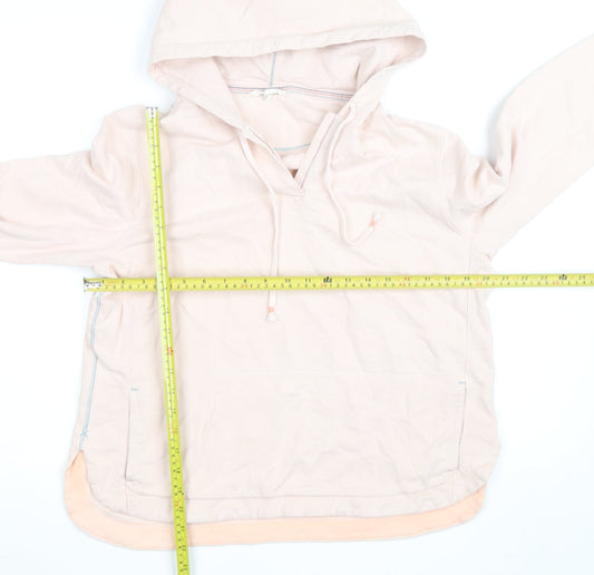 White Stuff Womens Pale Pink Size 12 Pullover Hoodie Sweatshirt