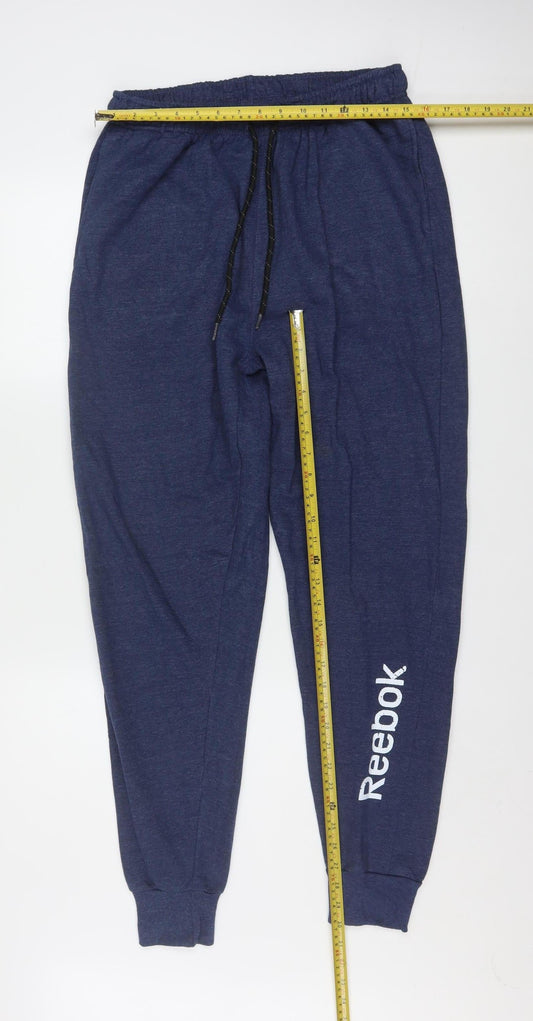 Reebok Men's Blue Large Pyjama Pants Cotton Blend Sleepwear