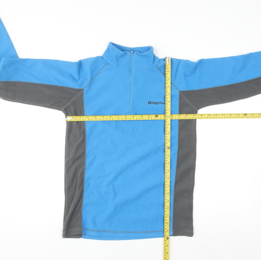 Mountain Warehouse Boys Blue Fleece 1/2 Zip Sweatshirt - 13 Years