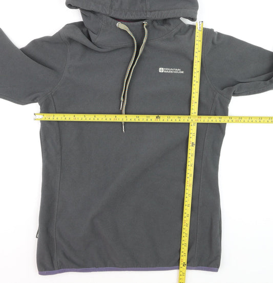 Mountain Warehouse Grey Fleece Pullover Hoodie Unisex L Outdoor
