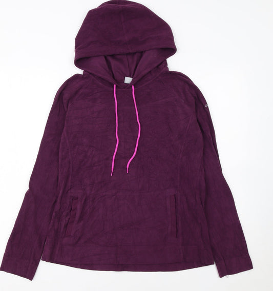 Columbia Women's Purple Pullover Hoodie Size L Hooded Fleece