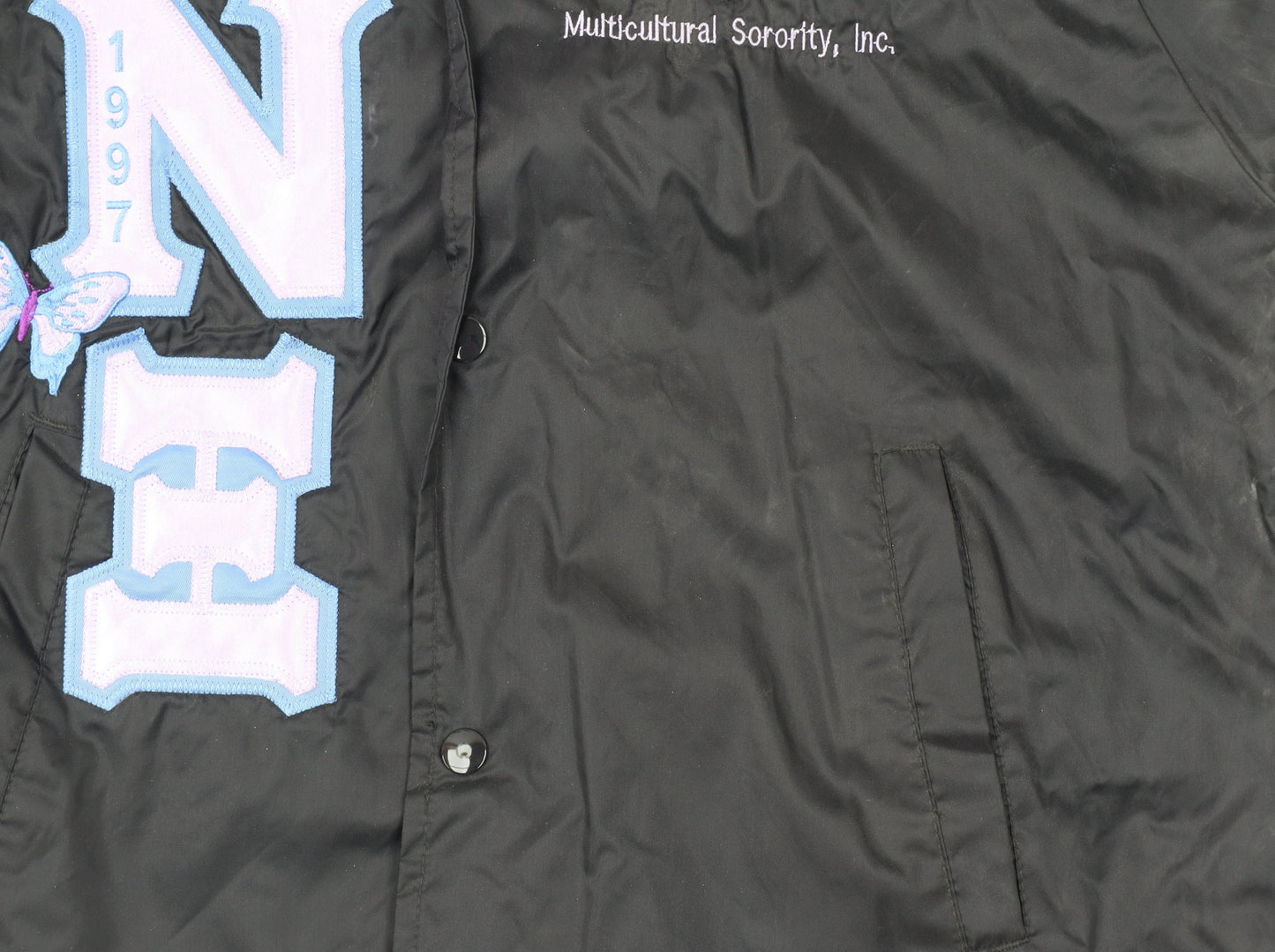 Augusta Sportswear Women's Black S Windbreaker Jacket with Letters and Pockets