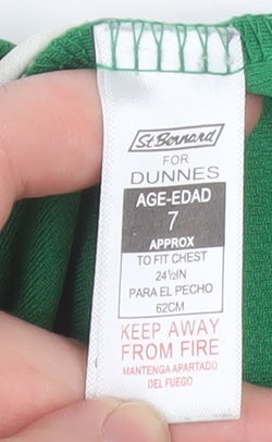 Additional view of St. Bernard for Dunnes boys’ green ireland football t-shirt 7 years