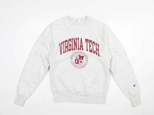 Champion Women's Grey Virginia Tech Reverse Weave Sweatshirt XS
