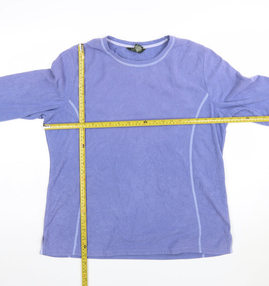 Eddie Bauer Women's Purple XL Pullover Fleece Sweatshirt