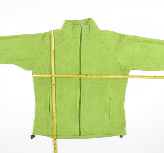 Columbia Women's Green Fleece Full Zip Jacket Size L Outdoor