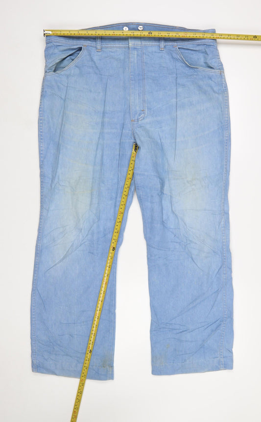 Wrangler Men's Blue 42x30 Straight Denim Jeans
