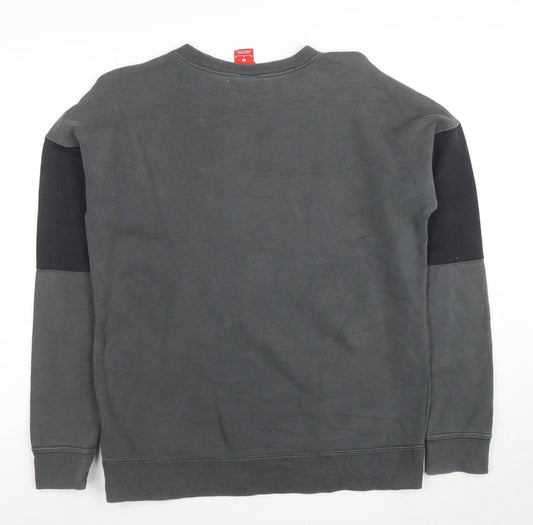 Nike Men's Grey Air Logo Crew Neck Sweatshirt Size M