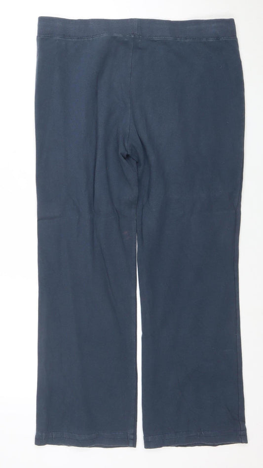 Kappa Men’s Blue Track Pants L Regular Fit Cotton Elastane Sportswear