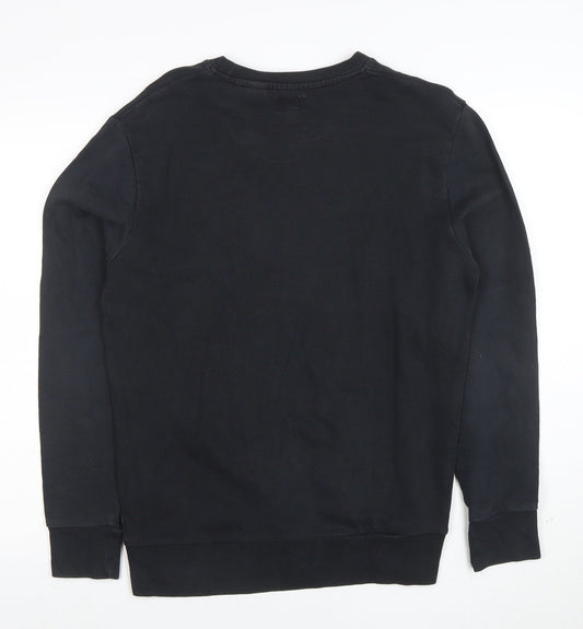 Levi's Men's Black Crew Neck Logo Sweatshirt Size S Regular Fit