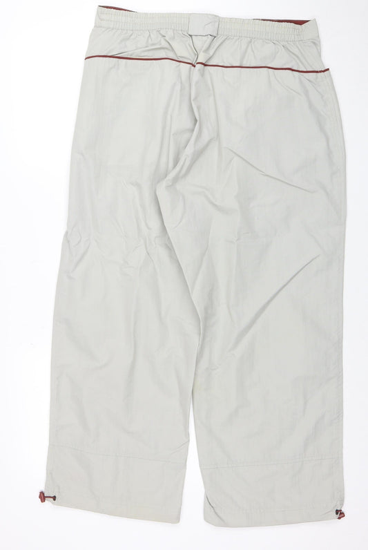 Fila Men Grey XL Lightweight Nylon Casual Trousers