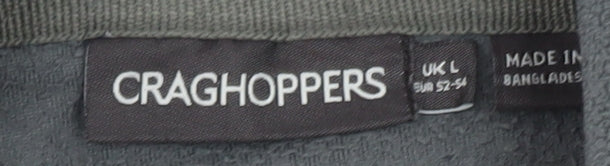 Craghoppers Men's Grey Fleece 1/4 Zip Pullover Sweatshirt L