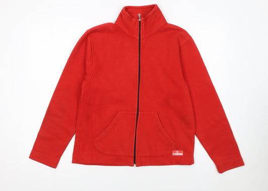 Champion Men's Red XL Track Jacket Full Zip Fleece Activewear