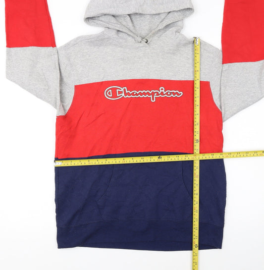Champion Men's Multicoloured Pullover Hoodie Small Sports Style