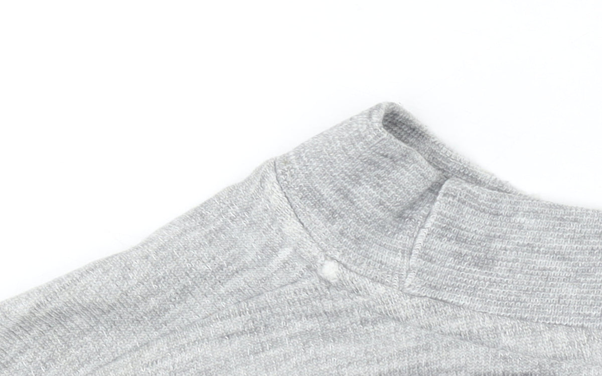 Additional view of Puma women’s grey crew neck pullover sweatshirt, size L, cotton blend