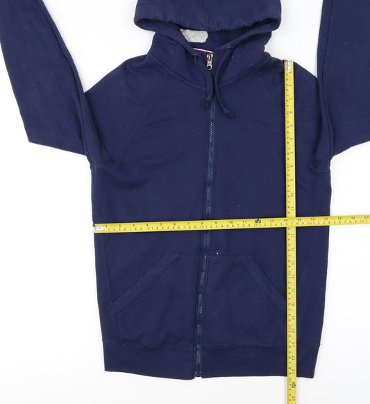 Champion Women's Navy Full Zip Hoodie XS Casual Lightweight