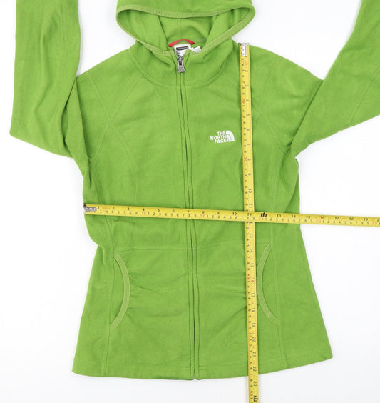 The North Face Womens Green XS Full Zip Fleece Hoodie