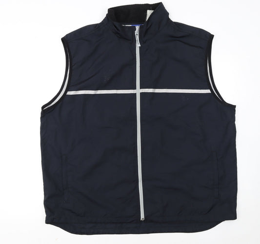 Champion Men's Blue 2XL Reflective Lightweight Bodywarmer Vest