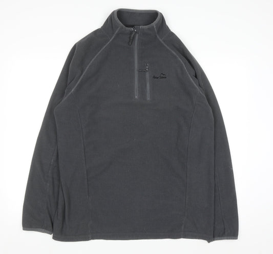 Peter Storm Men's Grey Fleece 1/4 Zip Pullover Sweatshirt Size L
