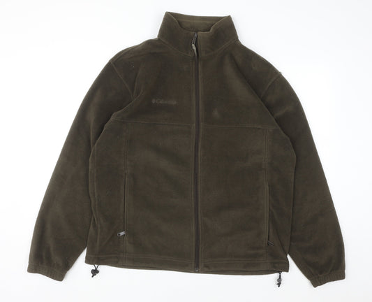 Columbia Men's Brown Fleece Full Zip Sweatshirt Jacket L