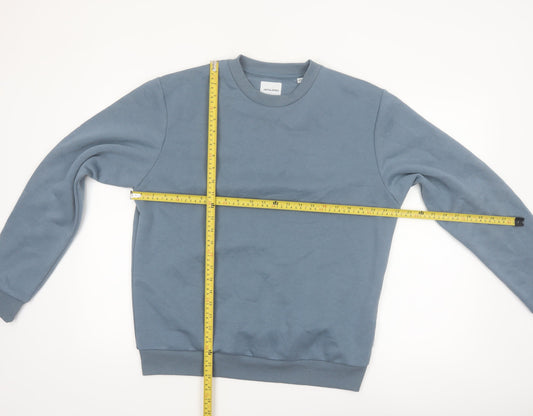 Jack & Jones Men’s Blue Crew Neck Pullover Sweatshirt Size M