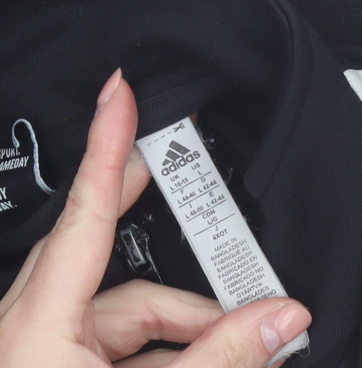 Additional view of Adidas Women's Black Full Zip Basic Sports Jacket, size L